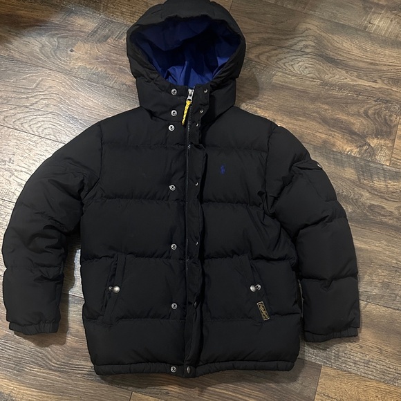 Polo by Ralph Lauren Black Kids Puffer Jacket size M - Picture 1 of 7